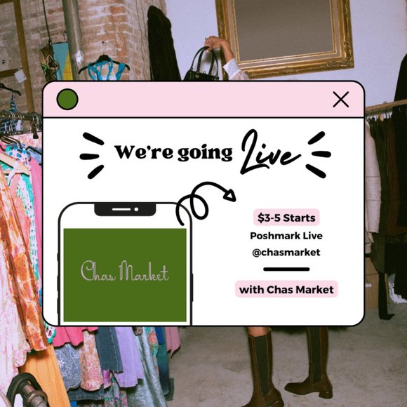 Other - Chas Market is Live!!! Like & share this listing to be notified!
